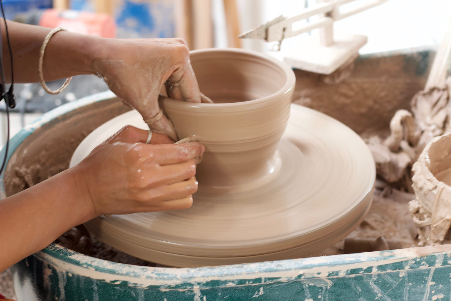 6-Week Pottery Course: Wheel Throwing - Tuesday Evening March-April